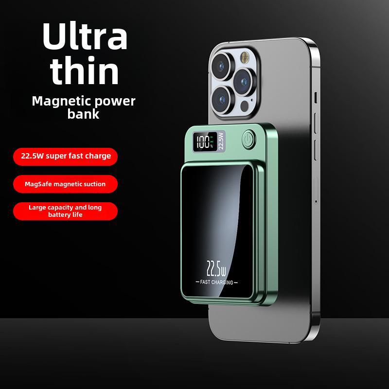 Ультратонкий внешний аккумулятор 10000 мАч с быстрой зарядкой PD 22,5 Вт и магнитной беспроводной зарядкой