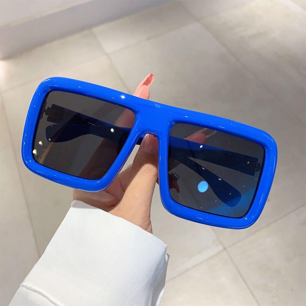 Большие Оверсайз Квадратные Солнцезащитные Очки Панк Защита UV400 Толстая Рамка Солнцезащитные Очки для Женщин Мужчин