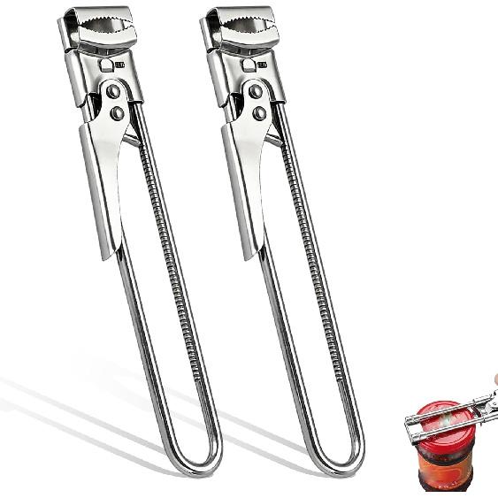 A sturdy and durable kitchen tool suitable for cans and bottles adjustable manual stainless steel can opener multifunctional 6