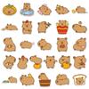 51 Cute Original Capybara Doodle Stickers: Hand-Drawn Animal Decor for Water Bottles, Phone Cases, and Luggage