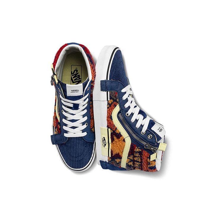 Vans Sk8 Casual High-Top Skate Shoes Unisex Sneakers Blue Red VN0A3WM1ABG