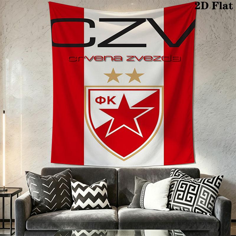 CZ logo Wall Hanging Printed Fabric Blanket Decorative Tapestries for Bedroom Living Room Home Decor