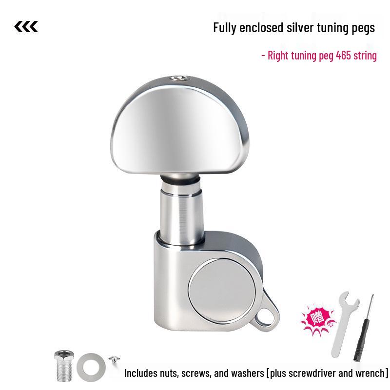 Металлические колки для акустической гитары с деревянным инструментом для нанизывания струн - Полностью закрытые аксессуары для классической гитары