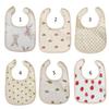 Newborn Boys Girls Bibs with 6 Layer Absorbent Baby Teething Bib Feeding Bib Soft Cotton- Baby Burp Cloth Cotton Bibs BAR
