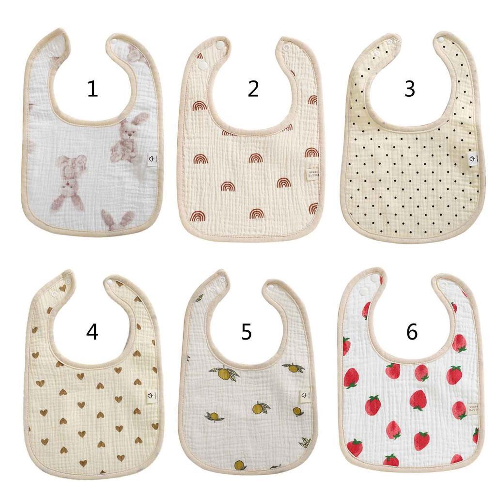 Нагрудники для новорожденных мальчиков и девочек с 6-слойным абсорбирующим нагрудником для прорезывания зубов, нагрудник для кормления, мягкий хлопок, ткань для отрыжки, хлопковые нагрудники BAR