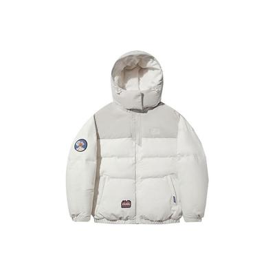 Li Ning Color Block Letter пуховик с капюшоном на молнии для мужчин Верхняя одежда Off-White AYMT047-2