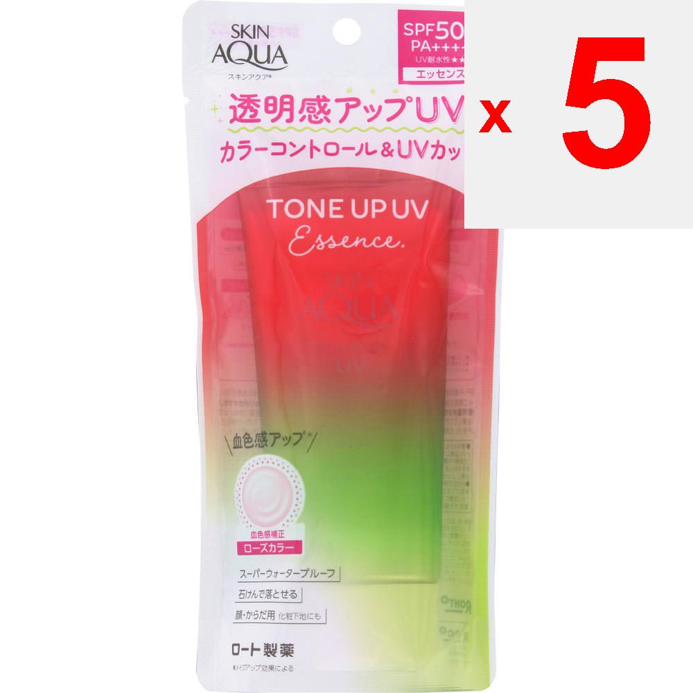 Rohto Skin Aqua Tone Up Essence Happiness Aura 80 г Солнцезащитный уход. (Чтобы предотвратить неравномерное нанесение, наносите