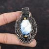 Dendrite Opal Pendant Copper Wire Wrapped Pendant Genuine Gemstone Jewelry Handmade Pendant Amazing Pendant Copper Wire Jewelry Gift For Her