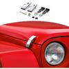 RT-TCZ Для Jeep Wrangler Защелки капота Комплект фиксаторов с замком Для Jeep Wrangler JK JKU JL JLU Gladiator JT 2007-2024 Черные наружные аксессуары 2 шт.