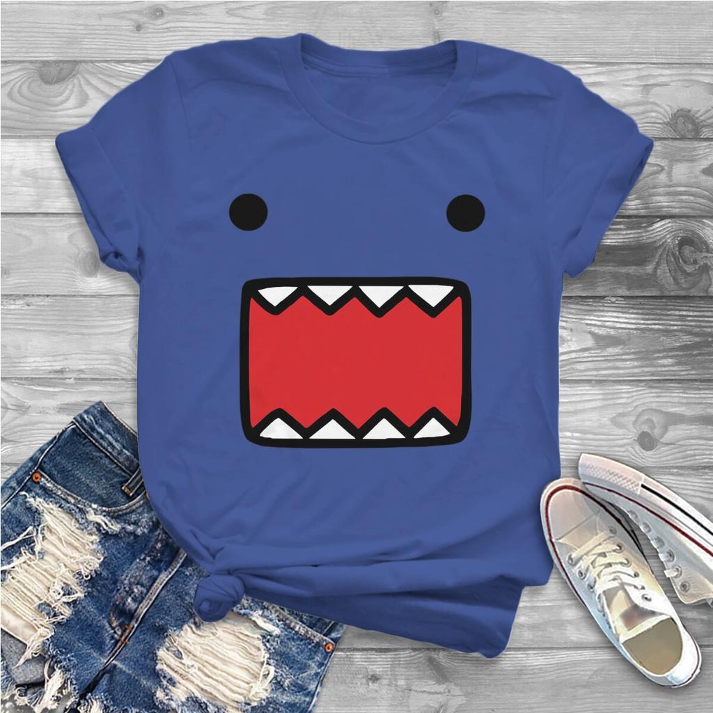 Domo Классические женские рубашки Domo Kun Оверсайз футболка Харадзюку Винтаж FeУнисекс Блузки