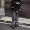 Men's Vintage Gradient Flared Jeans: Retro Raw Edge Slim Fit for Autumn