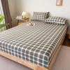 100% хлопок простыня на резинке клетчатая простыня с начесом покрывало эластичное постельное белье домашний протектор матраса sabana (Нет наволочки)