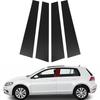 6 шт. Накладки на стойки кузова из углеродного волокна для VW Golf MK7 2013-2016 2017 2018 2019 2020(Европа) Автомобильные наклейки на окна и двери
