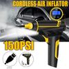12V 150PSI Cordless Handheld Air Inflatable Pump 120W Emergency Car Tyre Inflator Pump LCD Digital 2200mAh USB Charging