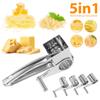 5 In 1 Stainless Steel Rotary Cheese Grater Shredder Vegetable Cutter Grinder Kitchen Gadgets Kitchen Tool