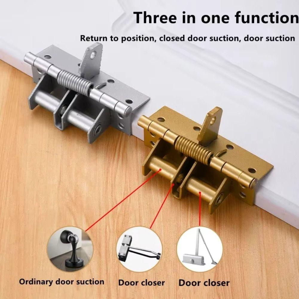 Right Angle Door Closer Self-Closing Invisible Door Spring Hinge Wooden Door