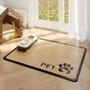 Non-Slip Pet Feeding Mat: Absorbent Diatomaceous Earth Placemat for Cats & Dogs, Waterproof Splash Pad.
