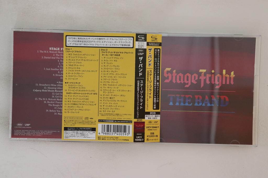 CD БЕНД Stage Fright UICY159467 CAPITOL 2021 Япония Obi Рок Б/У
