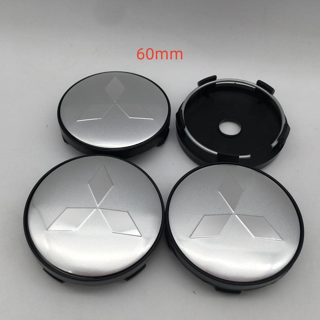 4pcs 3D 56mm 60mm 68mm for Mitsubishi Car Wheel hub Center Cap emblem Badge covers sticker Decals styling auto Accessories