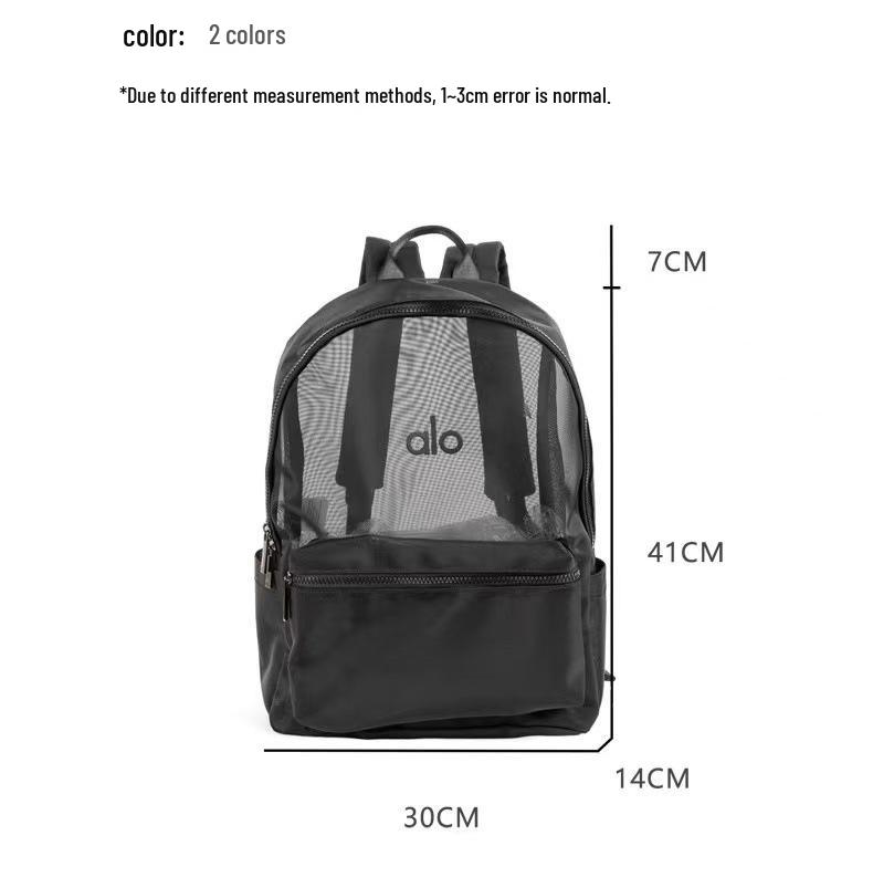 Рюкзак Alo Summer с двумя лямками, прозрачный, из нейлоновой сетки - Модный унисекс дорожный рюкзак, в японском и корейском стиле.