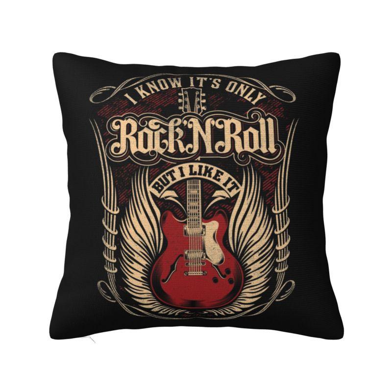 Rockabilly Pinup Sock Hop Clothes Vintage Hot Rod 1970s Throw Pillow Decor Home Heavy Metal Music Cushion Cover Soft Pillowcase