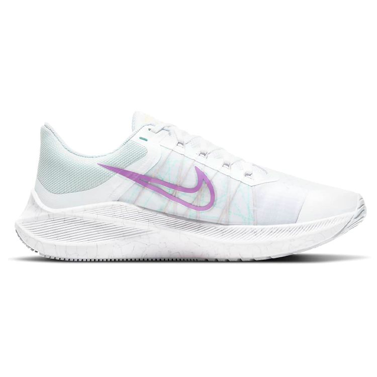 Nike Zoom Winflo 8 Football Grey Violet Shock Женские кроссовки Белый Бесконечный-Сиреневый CW3421-102