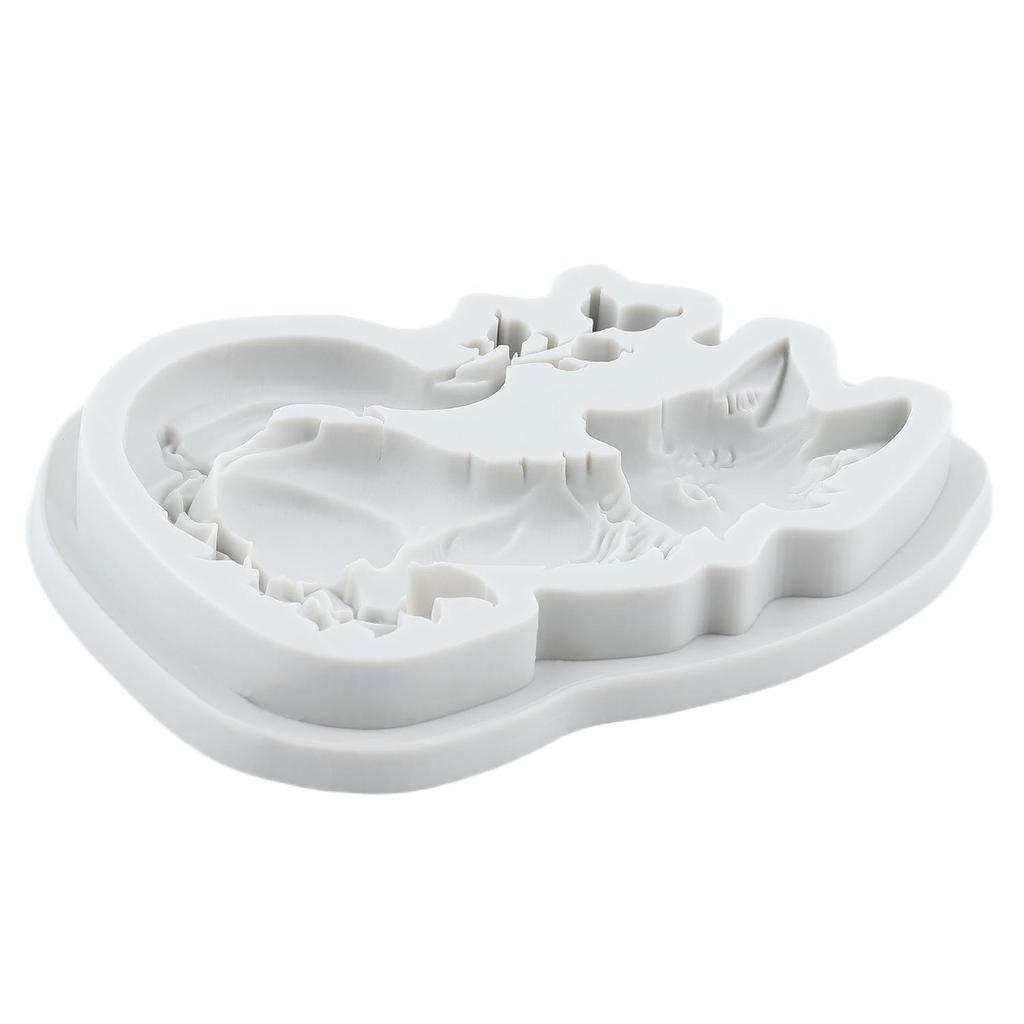 Животное Лиса Силиконовые формы Форма для мастики Лиса Инструменты для украшения торта Топпер для кекса Конфета Шоколад Форма для гампасты