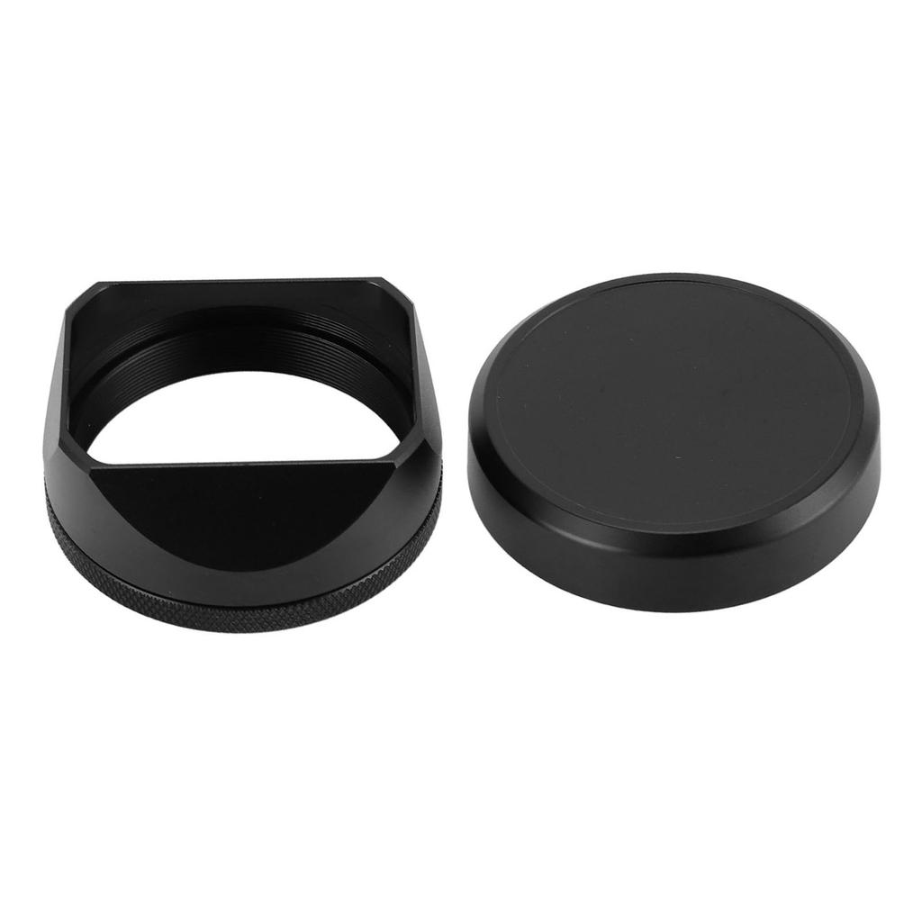 Aluminum Alloy Square Lens Hood Shade for X100VI X100V Camera with Lens Cap Accessory External Filte