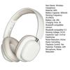 Wireless Over-ear Noise Cancelling Headphones Bluetooth-compatible 5.3 Headphones with Mic Up To 20 Hours Battery Life Gaming Running Sports