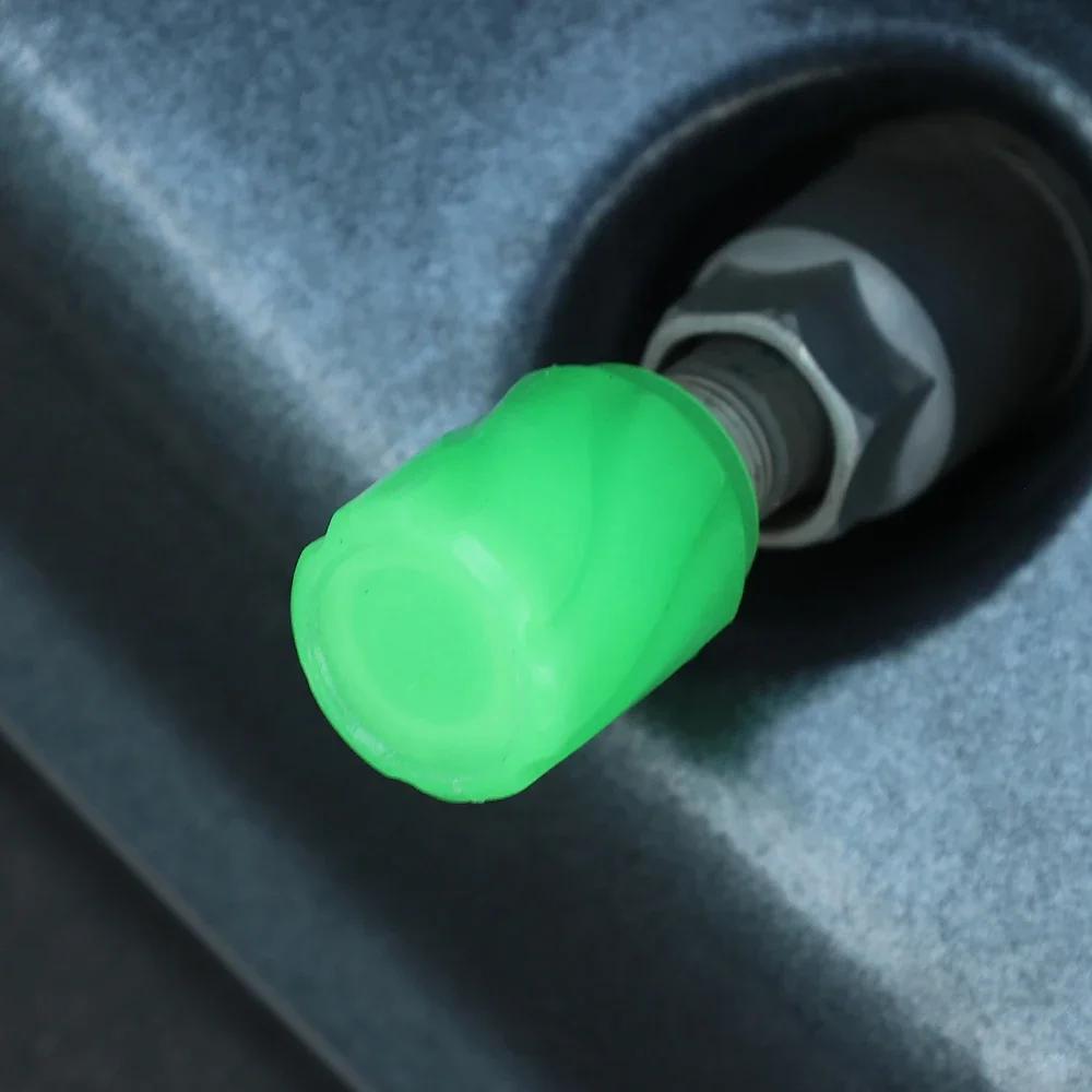 Светящиеся колпачки для автомобильных шин, пылезащитный защитный чехол для автомобильных шин, светящиеся в темноте декоративные аксессуары