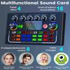 Набор звуковой карты F009 для прямой трансляции, аудиозаписи по Bluetooth, DJ-микшер с набором микрофонов, устройство для прямой трансляции со смартфона
