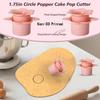 Cake Pop Cutter with Tray Round Cake Pop Mold 1.75" High-Capacity Dual-Cavity Tray Easy-Clean Cookie Mold Kit for Kitchen Bakery