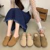 Retro Fashion Bag Head Boken Shoes Half Tray Outdoor Wear Slippers Flat Shoes Doudou Shoes Lazy Shoes Women's Shoes 2130-2