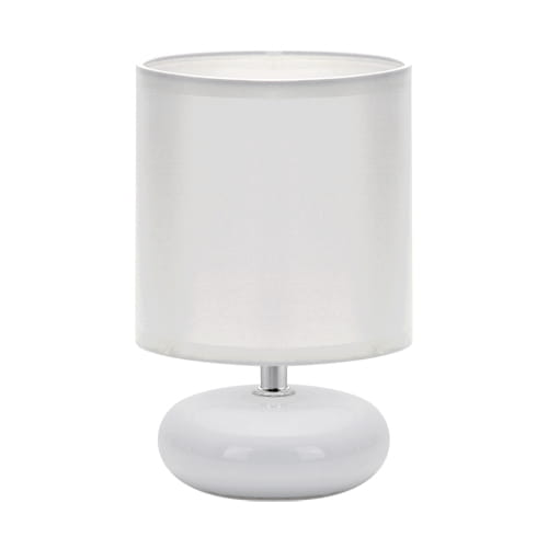 Lampka stołowa biała 40W PATI E14 Ideus 03143