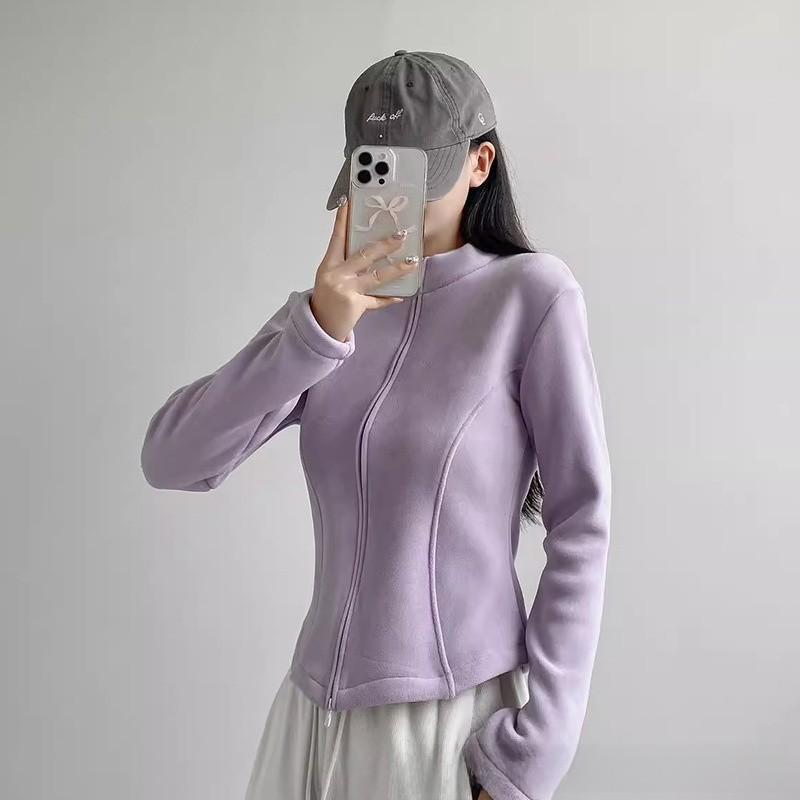 Relaxed Fit Fleecelined Womens Hoodie With Stand Collar For Winter Warmth