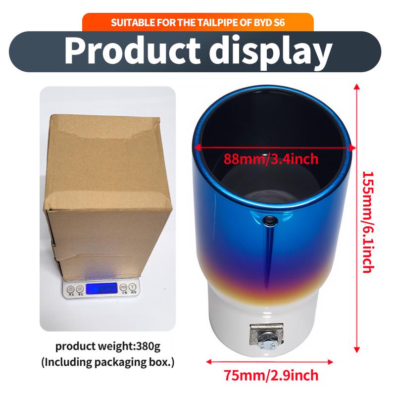 Совместимый глушитель выхлопной трубы для Honda Spirior, BYD S6, Mitsubishi ASX, Haval H6 и Prado