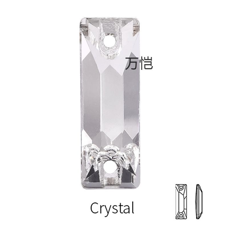 Стеклянная перевернутая кромка, ручная дрель, прямоугольная, специальной формы, плоское дно, двойное отверстие, ручная пряжка из камня, аксессуары для одежды своими руками