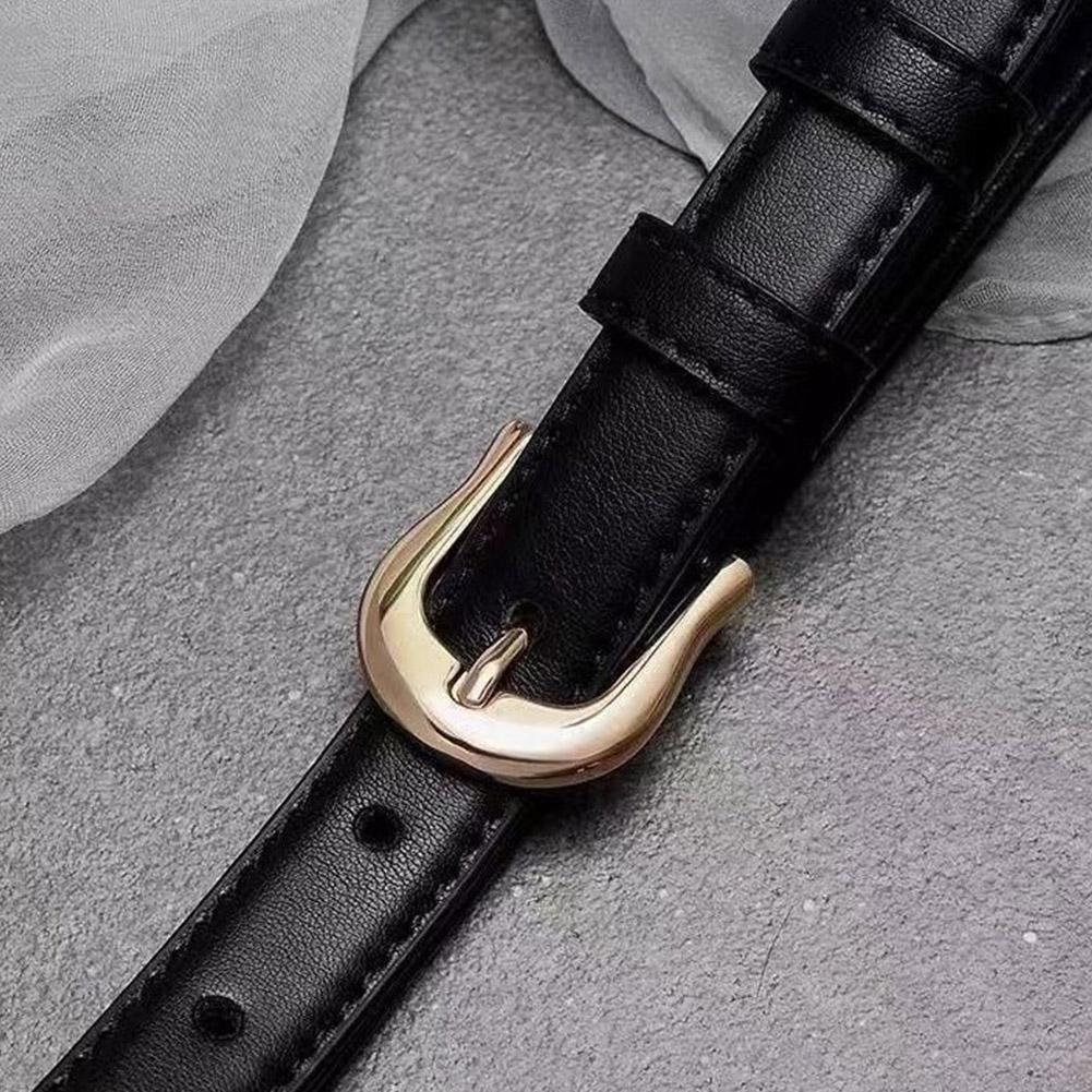 Ремни из искусственной кожи для женщин, роскошные дизайнерские модные черные коричневые брюки, пояс для джинсов, женские, B D4R0