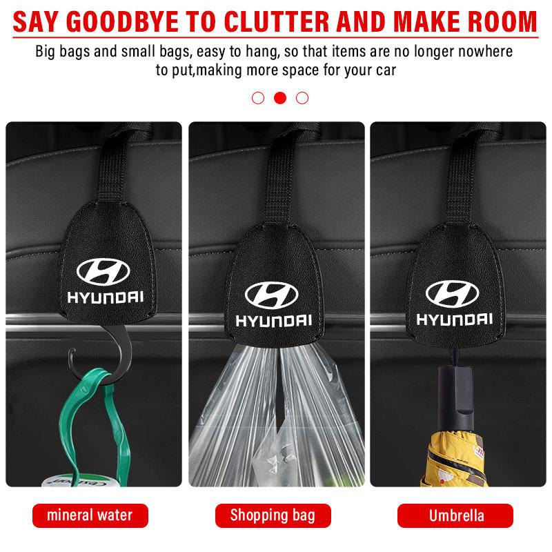 Auto Interior Organizers Hooks Car Back Seat Hook Headrest Hanger For Hyundai Accent AMICA Aslan Azera DYNASTY Elantra Equus Galloper