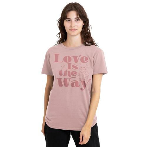 Star Wars: The Mandalorian Unisex Adult Love Is The Way Baby Yoda T-Shirt