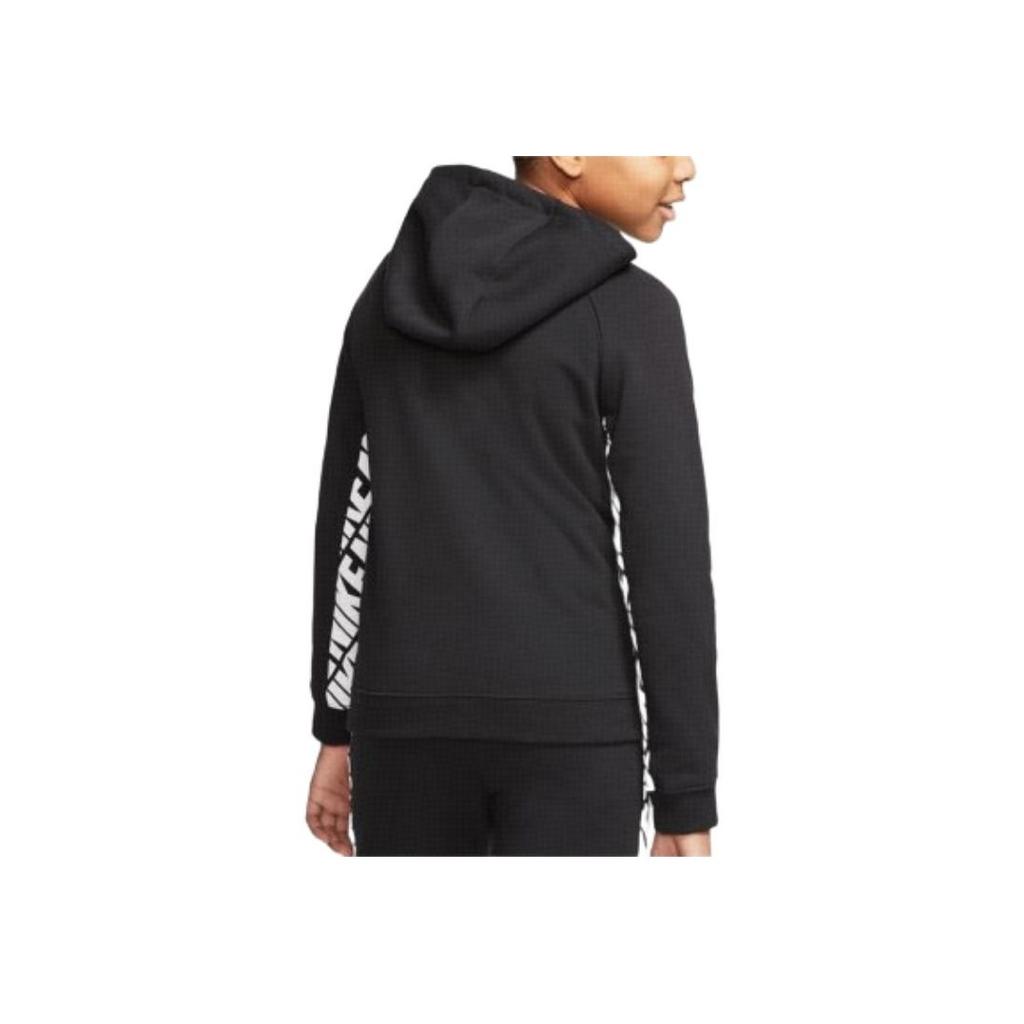 Nike Logo Letter Print Hoodie Kids Hoodies Black CJ7888-010