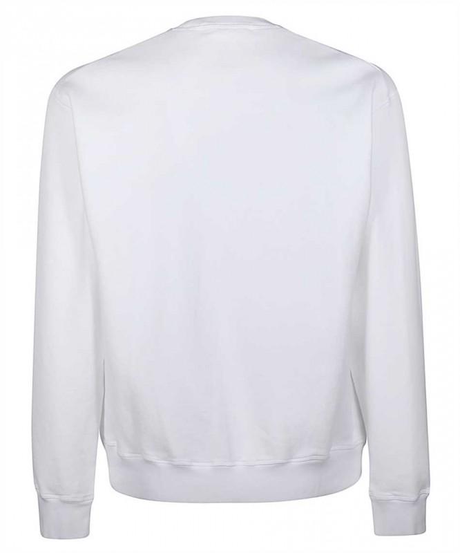 DSQUARED2 luxury men's sweatshirt white -40%%% - Size: XL