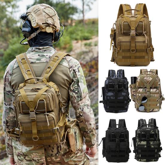 Fishing Backpack Large Capacity Waterproof Oxford Cloth Multi-pockets Outdoor Travel Camping Hiking Hunting Fishing Gear Accessories Storage