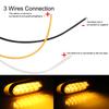 Car Turn Signal Light Corner Side Marker Lights Outline Lamp 12V/24V Waterproof for Truck Trailer Van Bus 16 LED Flash Light