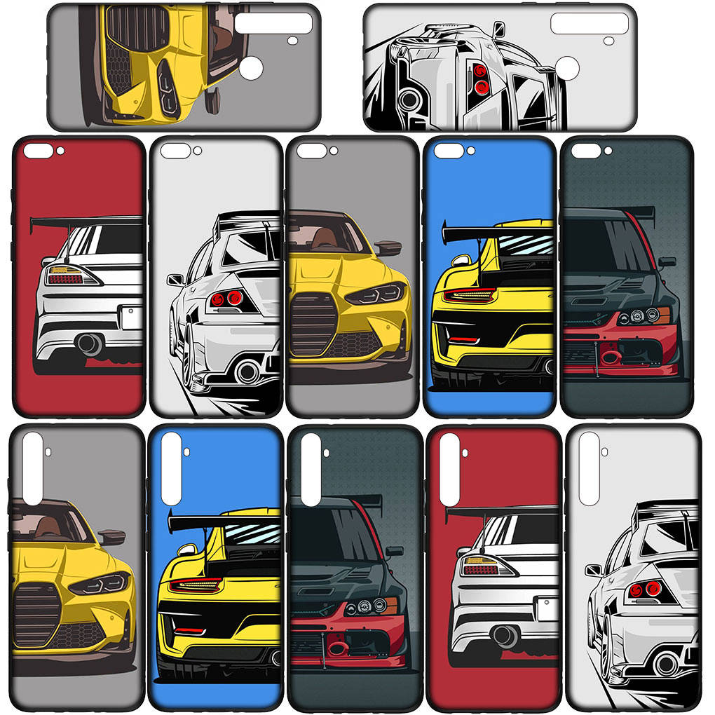 Для Samsung Galaxy S24 S23 iPhone 16 15 14 Xiaomi Redmi Note 13 12 11 Pro Max X 8 9 10 XR OPPO A15 Huawei чехол для телефона Supercar Cartoon Super Car Cover