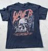 Мужская футболка Slayer Черная с надписью M Метал Трэш Тяжелый Грув 80-е Череп 90-е