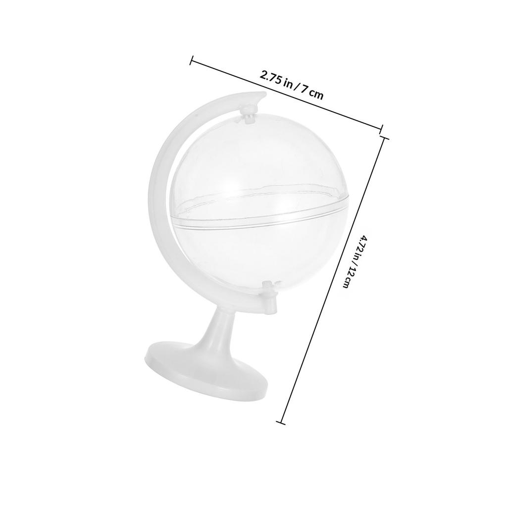 Plastic Candy Boxes 12pcs Round Earth Globe for Wedding Birthday Christmas Shower Party Favors Gift Container Case