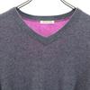 САН-ФРАНЦИСКО шерстяная смесь Свитер с длинным рукавом и V-образным вырезом M Серый трикотаж Женский Б/у