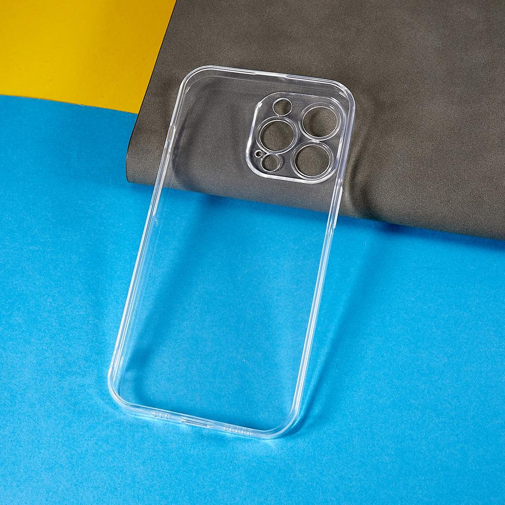 For iPhone 13 Pro 6.1 inch Clear TPU Cover Precise Lens Cutout Ultra Thin Anti-scratch Cell Phone Case