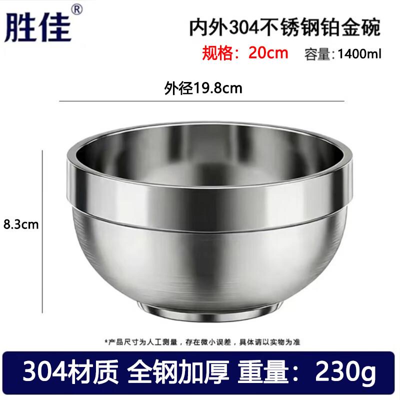 Двухслойная изолированная миска Shengjia из нержавеющей стали 304